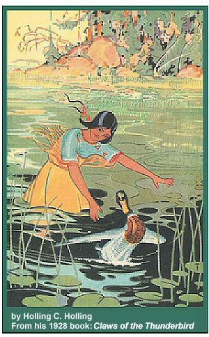 Duck Chase by Holling C. Holling from his 1928 book Claws of the Thunderbird