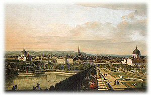 Canaletto view of Vienna