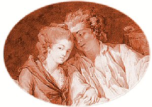 illustration of two lovers